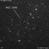 NGC 2546 - рассеянное скопление звёзд. Описание NGC 2546:, Рассеянное скопление в созвездии Корма