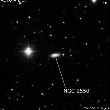 NGC 2550 - галактика. Описание NGC 2550:, Галактика в созвездии Жираф
