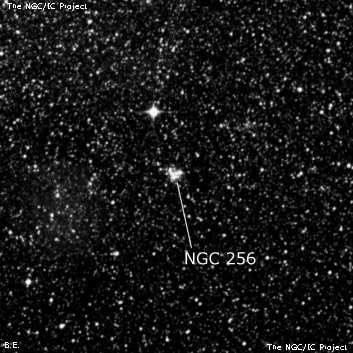 NGC 256 - рассеянное скопление звёзд. Описание NGC 256:, Рассеянное скопление в созвездии Тукан