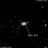 NGC 257 - спиральная галактика. Описание NGC 257:, Галактика в созвездии Рыбы