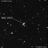 NGC 2572 - спиральная галактика. Описание NGC 2572:, Галактика в созвездии Рак