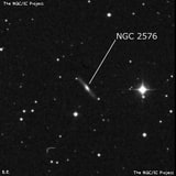 NGC 2576 - спиральная галактика. Описание NGC 2576:, Галактика в созвездии Рак