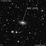 NGC 2578 - спиральная галактика с баром. Описание NGC 2578:, Галактика в созвездии Корма
