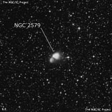 NGC 2579 - рассеянное скопление звёзд. Описание NGC 2579:, Комплекс туманностей в созвездии Корма