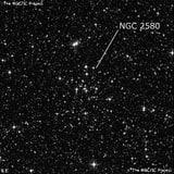 NGC 2580 - рассеянное скопление звёзд. Описание NGC 2580:, Рассеянное скопление в созвездии Корма