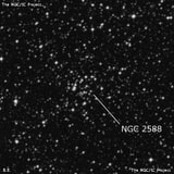 NGC 2588 - рассеянное скопление звёзд. Описание NGC 2588:, Рассеянное скопление в созвездии Корма
