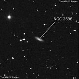 NGC 2596 - спиральная галактика. Описание NGC 2596:, Галактика в созвездии Рак