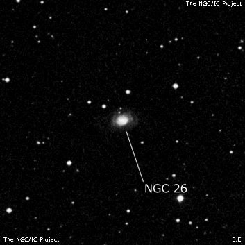 NGC 26 - галактика. Описание NGC 26:, Галактика в созвездии Пегас