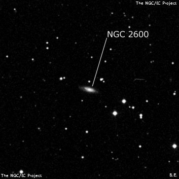 NGC 2600 - спиральная галактика. Описание NGC 2600:, Галактика в созвездии Большая Медведица