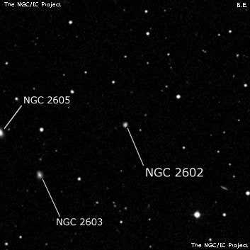 NGC 2602 - спиральная галактика. Описание NGC 2602:, Галактика в созвездии Большая Медведица