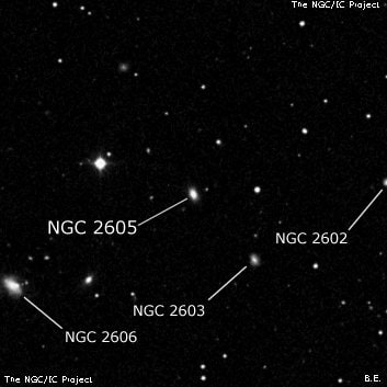 NGC 2605 - галактика. Описание NGC 2605:, Галактика в созвездии Большая Медведица