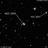 NGC 2606 - галактика. Описание NGC 2606:, Галактика в созвездии Большая Медведица