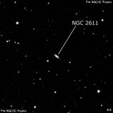 NGC 2611 - спиральная галактика. Описание NGC 2611:, Галактика в созвездии Рак
