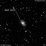 NGC 2615 - спиральная галактика с баром. Описание NGC 2615:, Галактика в созвездии Гидра