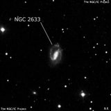 NGC 2633 - спиральная галактика с баром. Описание NGC 2633:, Галактика в созвездии Жираф