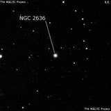 NGC 2636 - эллиптическая галактика. Описание NGC 2636:, Галактика в созвездии Жираф