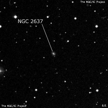 NGC 2637 - галактика. Описание NGC 2637:, Галактика в созвездии Рак