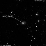 NGC 2656 - галактика. Описание NGC 2656:, Галактика в созвездии Большая Медведица