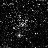 NGC 2660 - рассеянное скопление звёзд. Описание NGC 2660:, Рассеянное скопление в созвездии Паруса