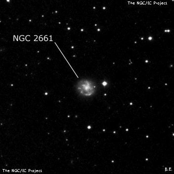 NGC 2661 - спиральная галактика. Описание NGC 2661:, Галактика в созвездии Рак