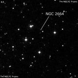 NGC 2664 - рассеянное скопление звёзд. Описание NGC 2664:, Рассеянное скопление в созвездии Рак