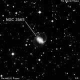 NGC 2665 - спиральная галактика с баром. Описание NGC 2665:, Галактика в созвездии Гидра