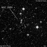 NGC 2669 - рассеянное скопление звёзд. Описание NGC 2669:, Рассеянное скопление в созвездии Паруса