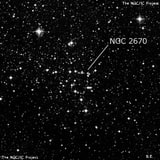 NGC 2670 - рассеянное скопление звёзд. Описание NGC 2670:, Рассеянное скопление в созвездии Паруса