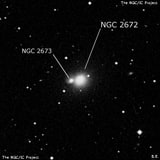 NGC 2672 - эллиптическая галактика. Описание NGC 2672:, Галактика в созвездии Рак