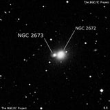 NGC 2673 - эллиптическая галактика. Описание NGC 2673:, Галактика в созвездии Рак