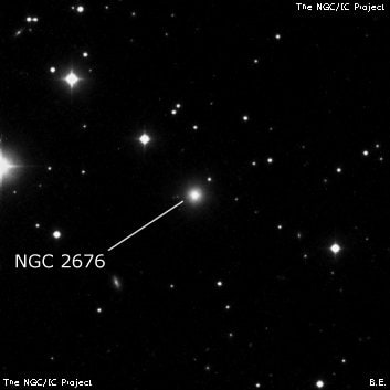 NGC 2676 - линзовидная галактика. Описание NGC 2676:, Галактика в созвездии Большая Медведица