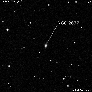 NGC 2677 - галактика. Описание NGC 2677:, Галактика в созвездии Рак