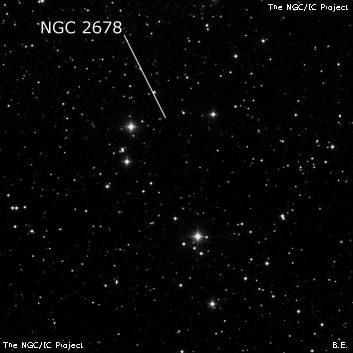 NGC 2678 - рассеянное скопление звёзд. Описание NGC 2678:, Рассеянное скопление в созвездии Рак