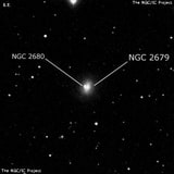 NGC 2679 - спиральная галактика с баром. Описание NGC 2679:, Галактика в созвездии Рак