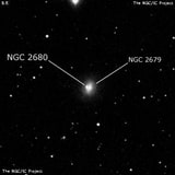 NGC 2680 - галактика. Описание NGC 2680:, Двойная звезда в созвездии Рак