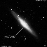 NGC 2683 - спиральная галактика. Описание NGC 2683:, Галактика в созвездии Рысь