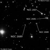 NGC 2689 - линзовидная галактика. Описание NGC 2689:, Галактика в созвездии Большая Медведица
