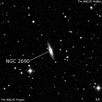 NGC 2690 - галактика. Описание NGC 2690:, Галактика в созвездии Гидра