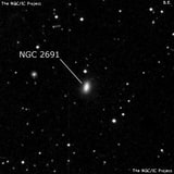 NGC 2691 - спиральная галактика. Описание NGC 2691:, Галактика в созвездии Рысь