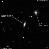 NGC 2692 - спиральная галактика с баром. Описание NGC 2692:, Галактика в созвездии Большая Медведица