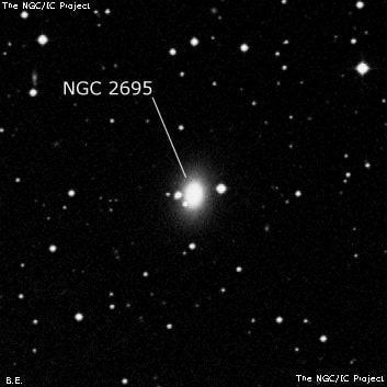 NGC 2695 - линзовидная галактика. Описание NGC 2695:, Галактика в созвездии Гидра