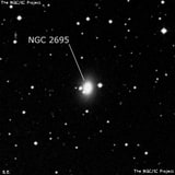 NGC 2695 - линзовидная галактика. Описание NGC 2695:, Галактика в созвездии Гидра