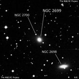 NGC 2699 - эллиптическая галактика. Описание NGC 2699:, Галактика в созвездии Гидра