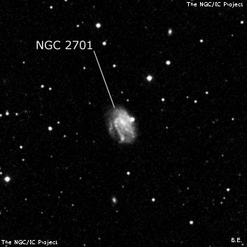 NGC 2701 - спиральная галактика с баром. Описание NGC 2701:, Галактика в созвездии Большая Медведица