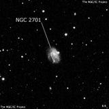 NGC 2701 - спиральная галактика с баром. Описание NGC 2701:, Галактика в созвездии Большая Медведица