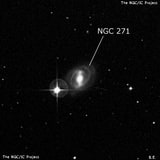 NGC 271 - спиральная галактика с баром. Описание NGC 271:, Галактика в созвездии Кит
