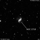 NGC 2718 - спиральная галактика с баром. Описание NGC 2718:, Галактика в созвездии Гидра