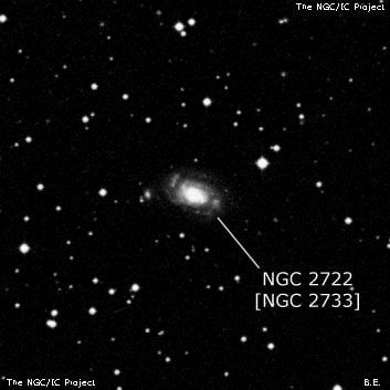 NGC 2722 - галактика. Описание NGC 2722:, Объект глубокого космоса в созвездии Гидра