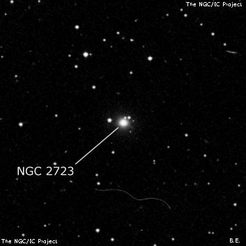 NGC 2723 - линзовидная галактика. Описание NGC 2723:, Галактика в созвездии Гидра