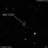 NGC 2724 - спиральная галактика с баром. Описание NGC 2724:, Галактика в созвездии Рысь